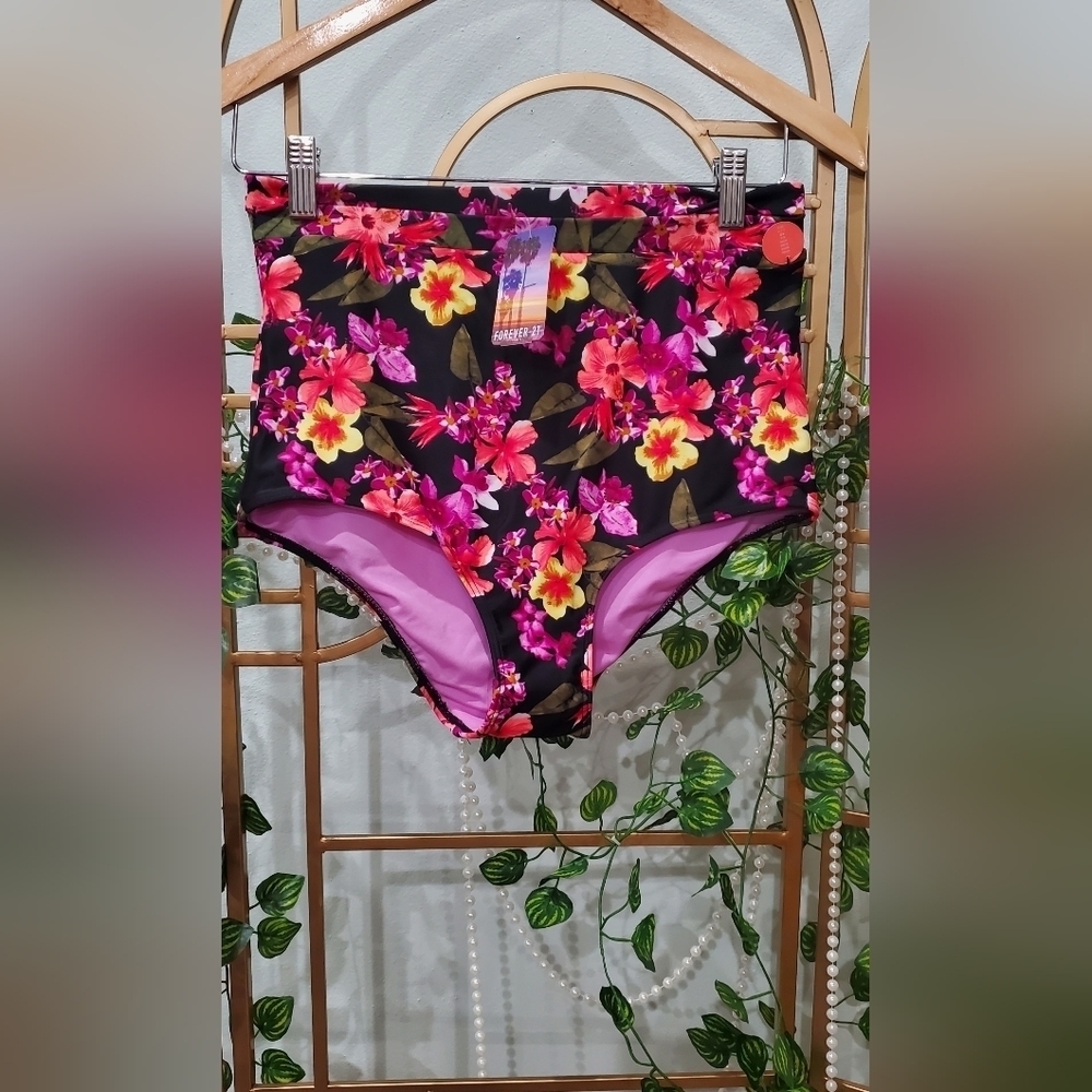 High Wiasted Bathing Suit Bottom - Picture 3 of 7